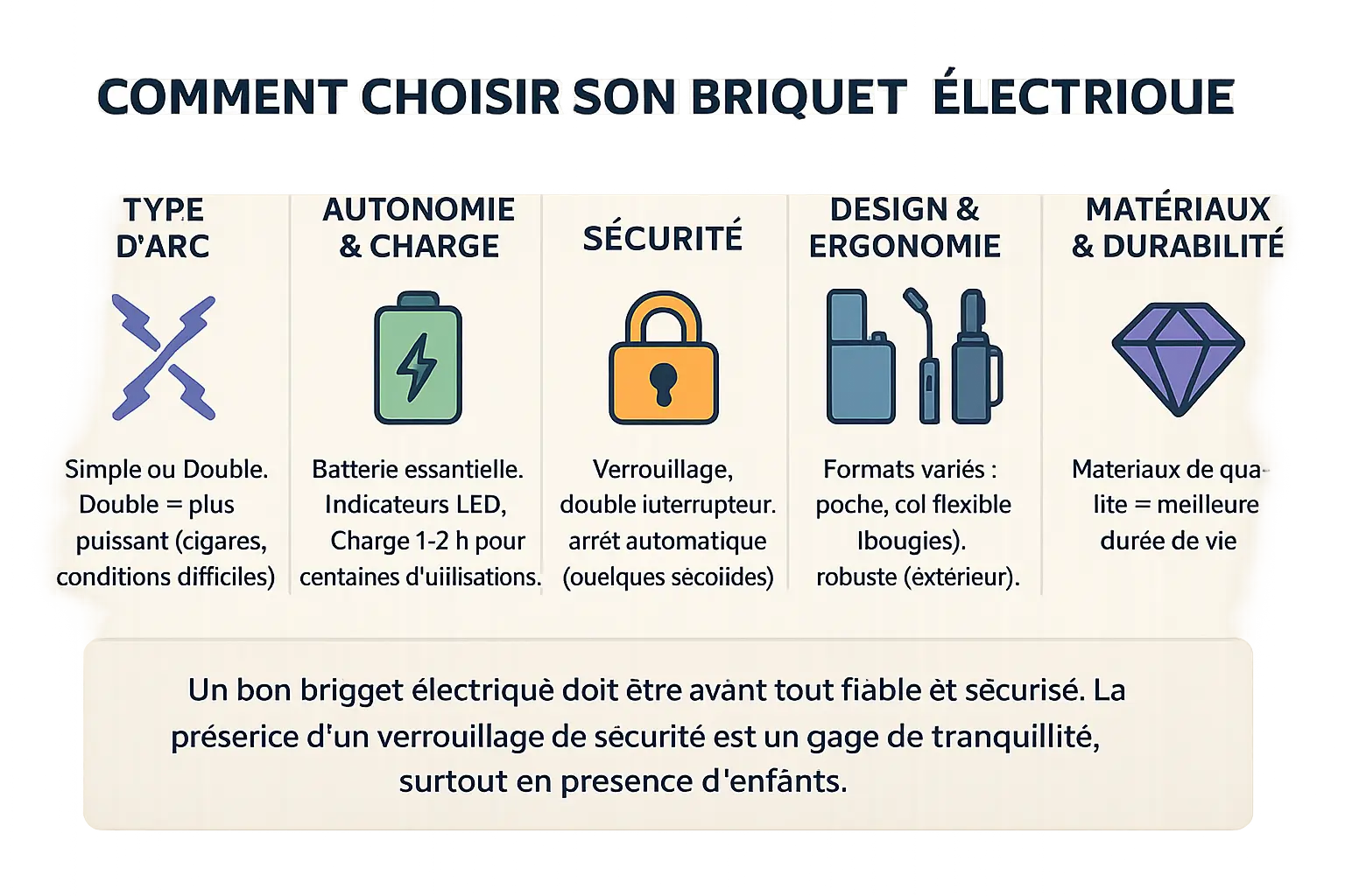Critères essentiels pour choisir un briquet électrique